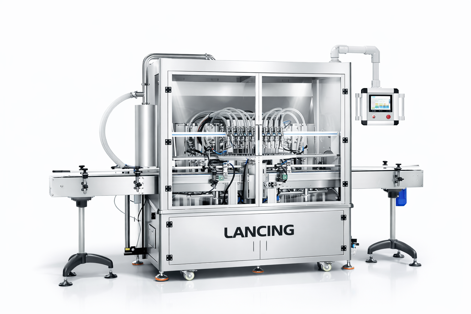 12 Nozzles Servo Motor Paste Filling Machine