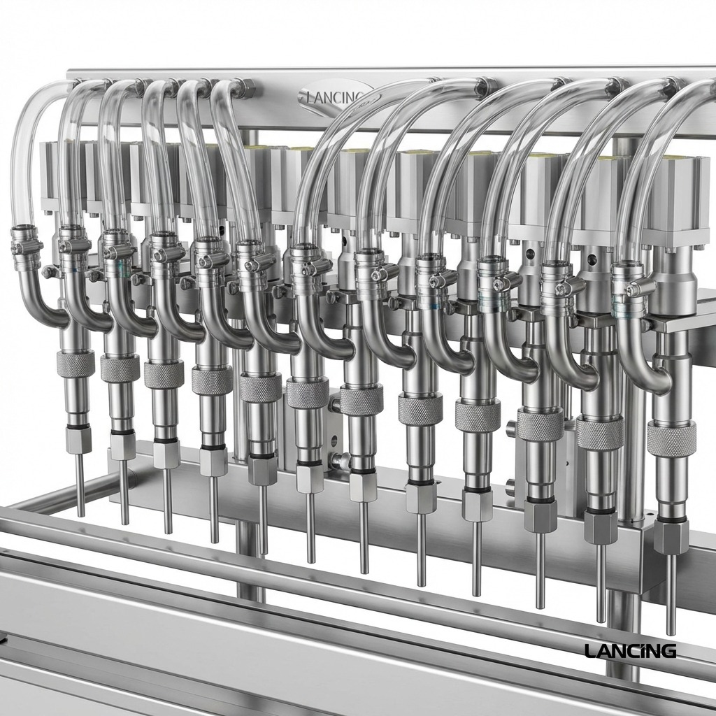 12 Nozzles Servo Motor Paste Filling Machine gallery 6