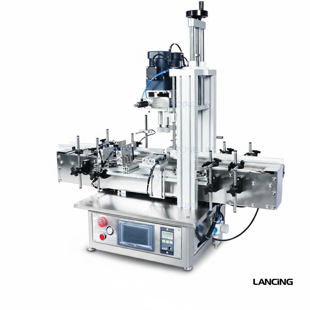 18-70mm Desktop Automatic Pump Bottle Capping Machine gallery 2