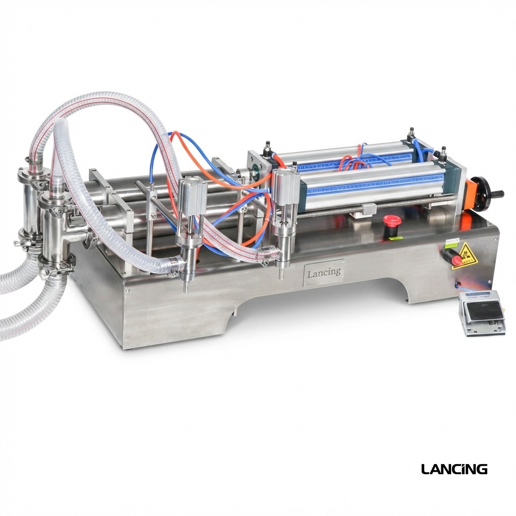 ZS-YT2 2 Nozzles Full Pneumatic Liquid Olive Oil Filling Machine