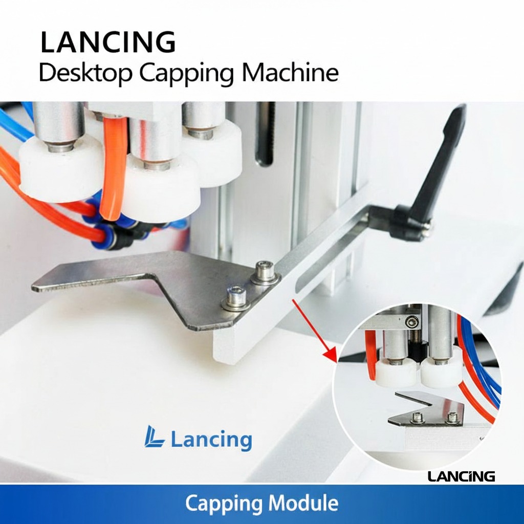 Desktop Semi-automatic Pump Bottle Capping Machine gallery 4