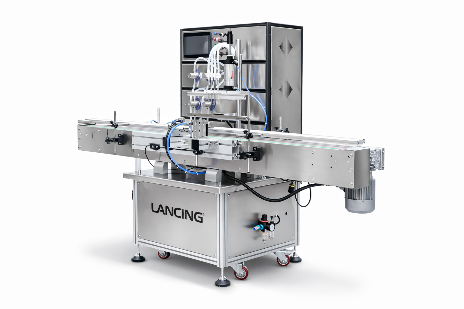 4 Heads Flow Diaphragm Pump Liquid Filling Machine