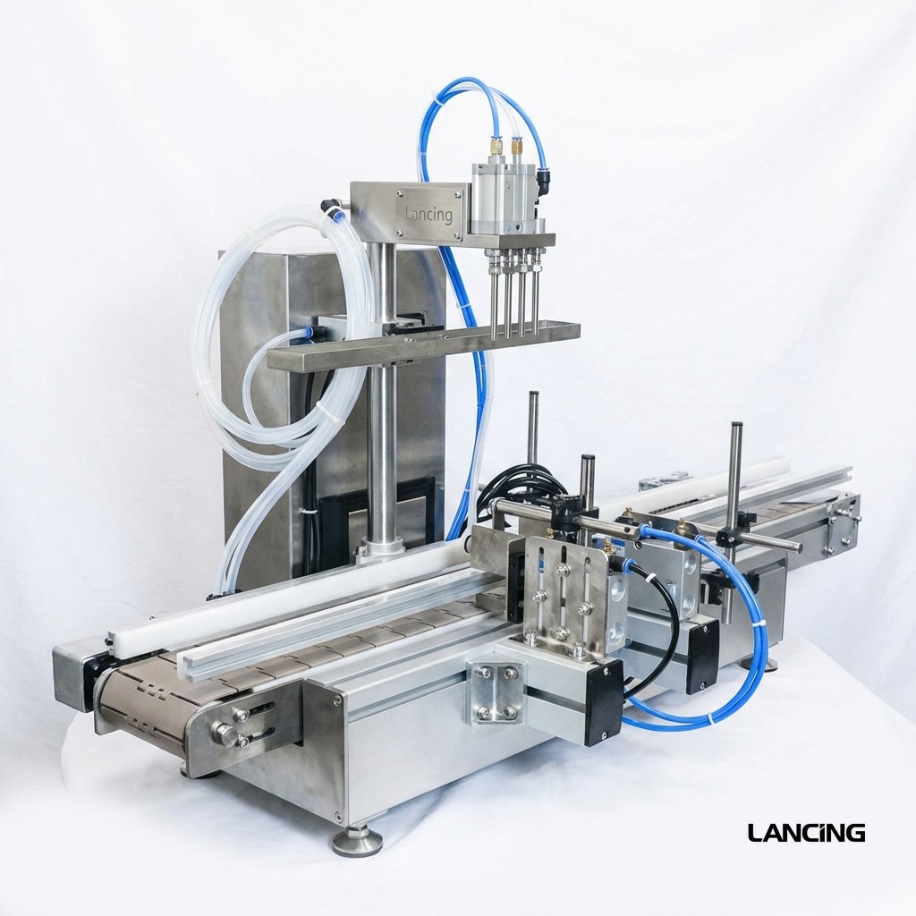 4 Heads Flow Diaphragm Pump Liquid Filling Machine gallery 9