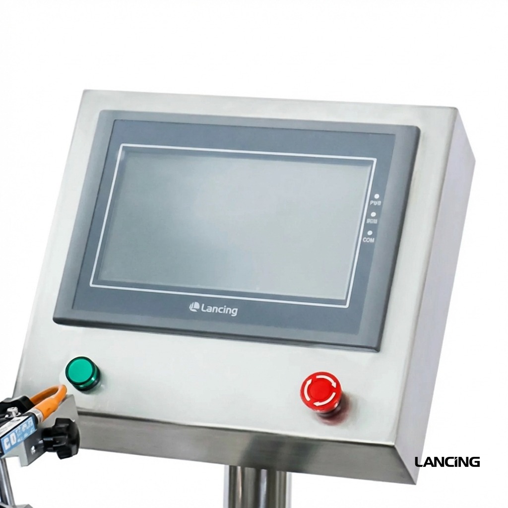 Automatic Double Sides Box Corner Labeling Machine gallery 2