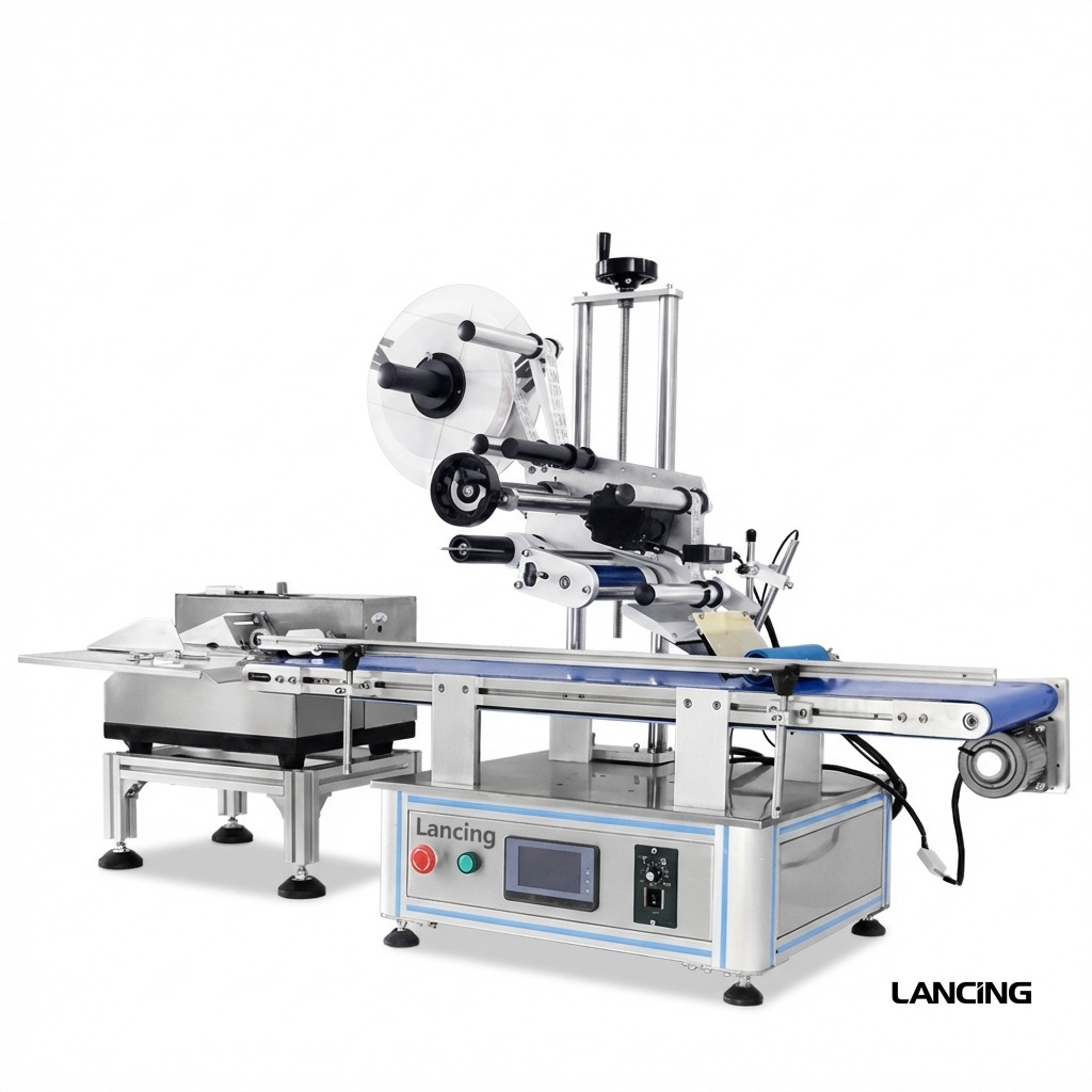 Automatic Flat Paper Labeling Machine