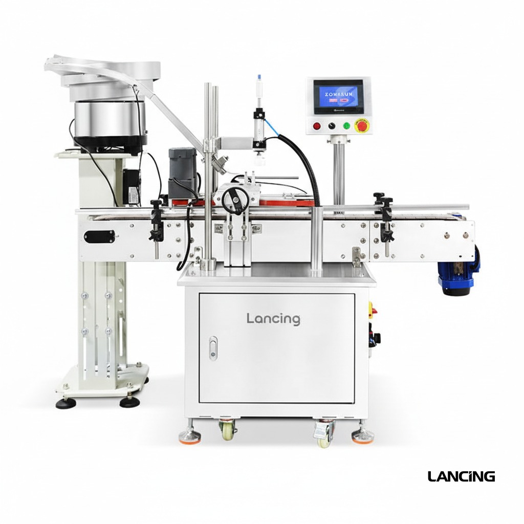 Automatic Flip Top Bottle Cap Pressing Machine