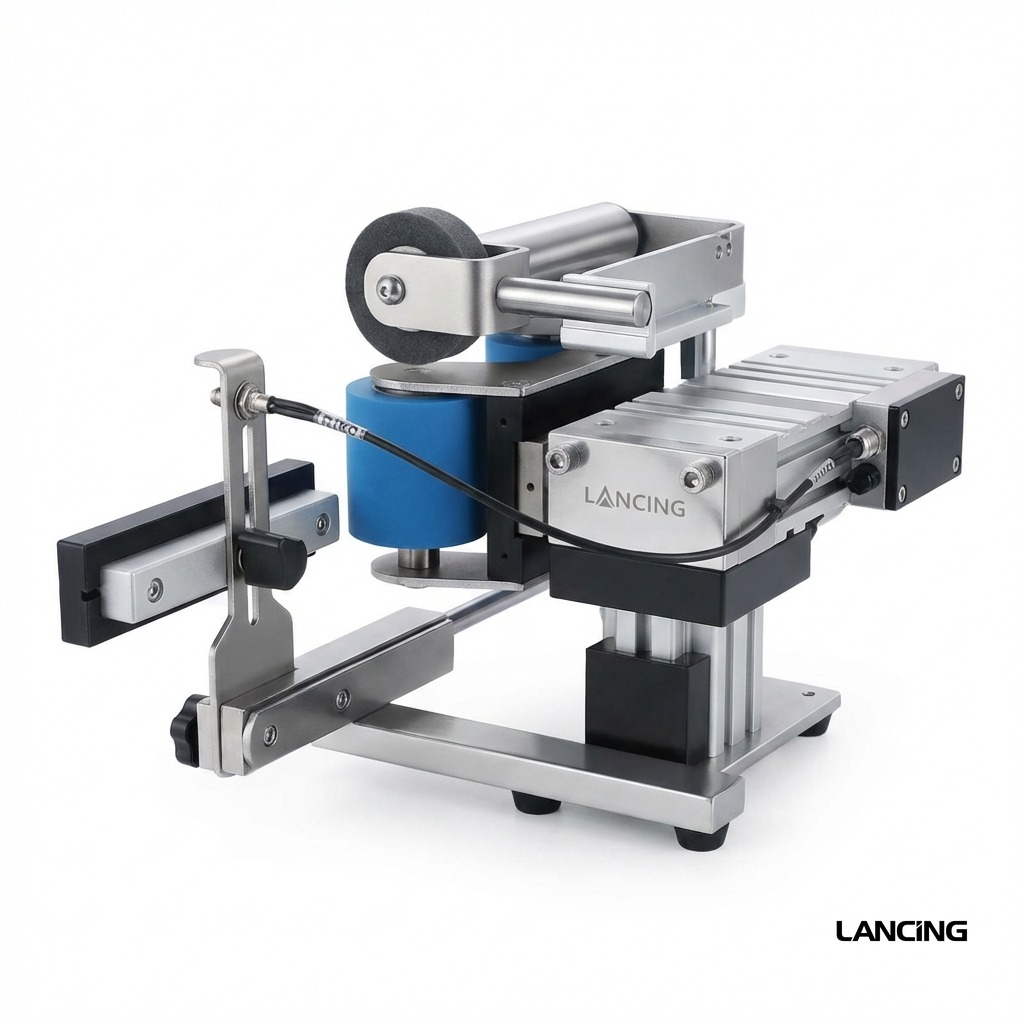 Automatic Round Bottle Cap & Body Labeling Machine gallery 4