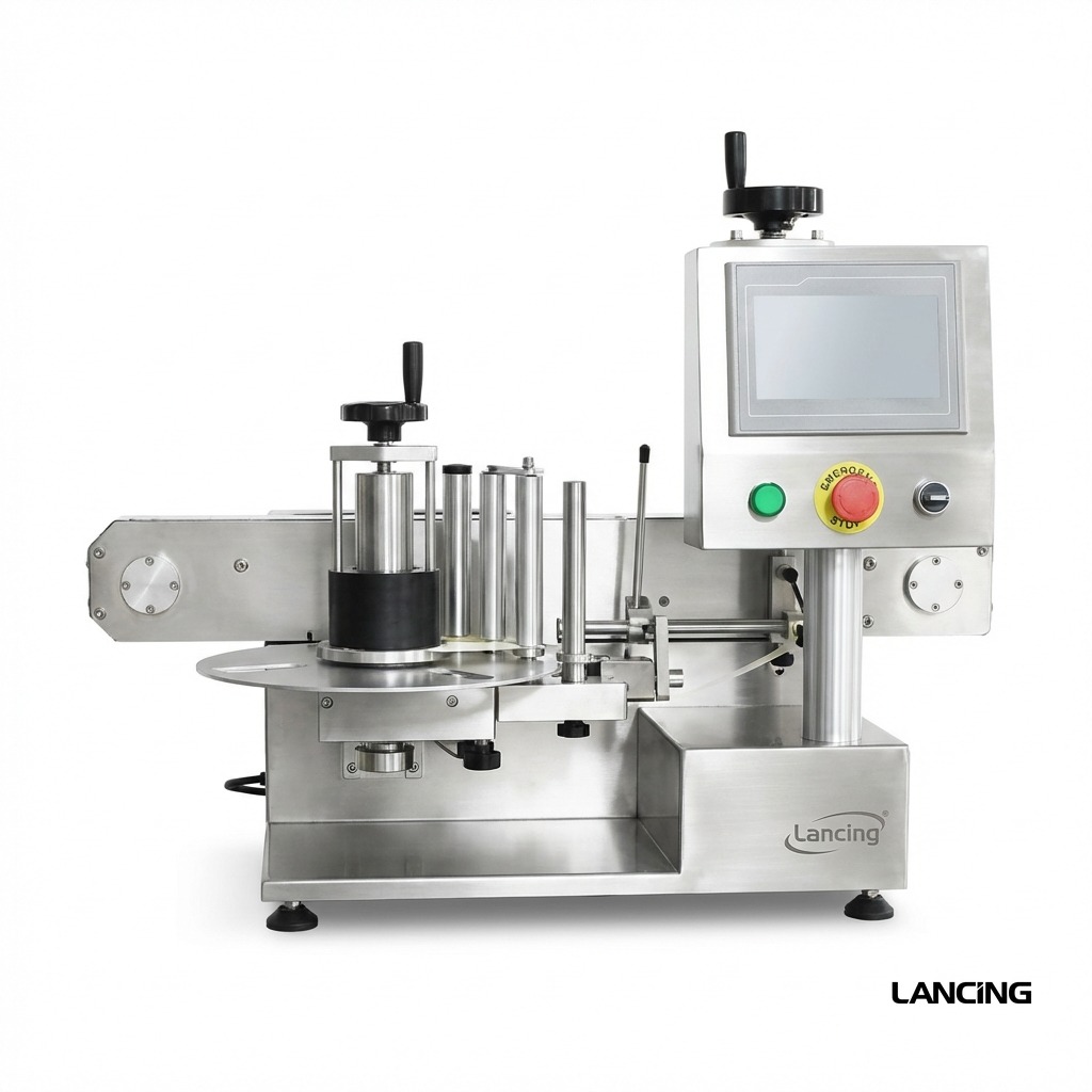 Automatic Single Side Glue Bottle Flat Labeling Machine gallery 2