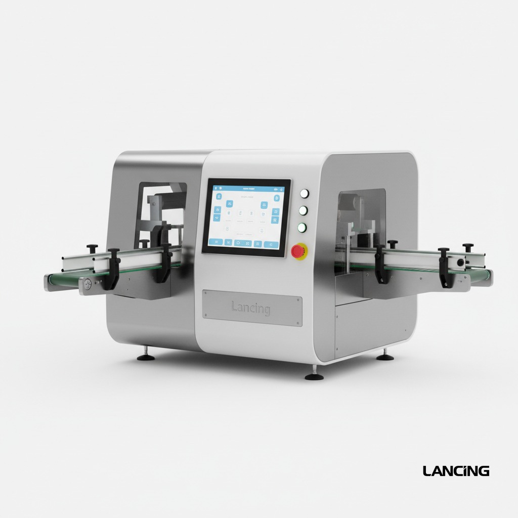 Automatic Square Bottle Double Sides Labeling Machine gallery 2