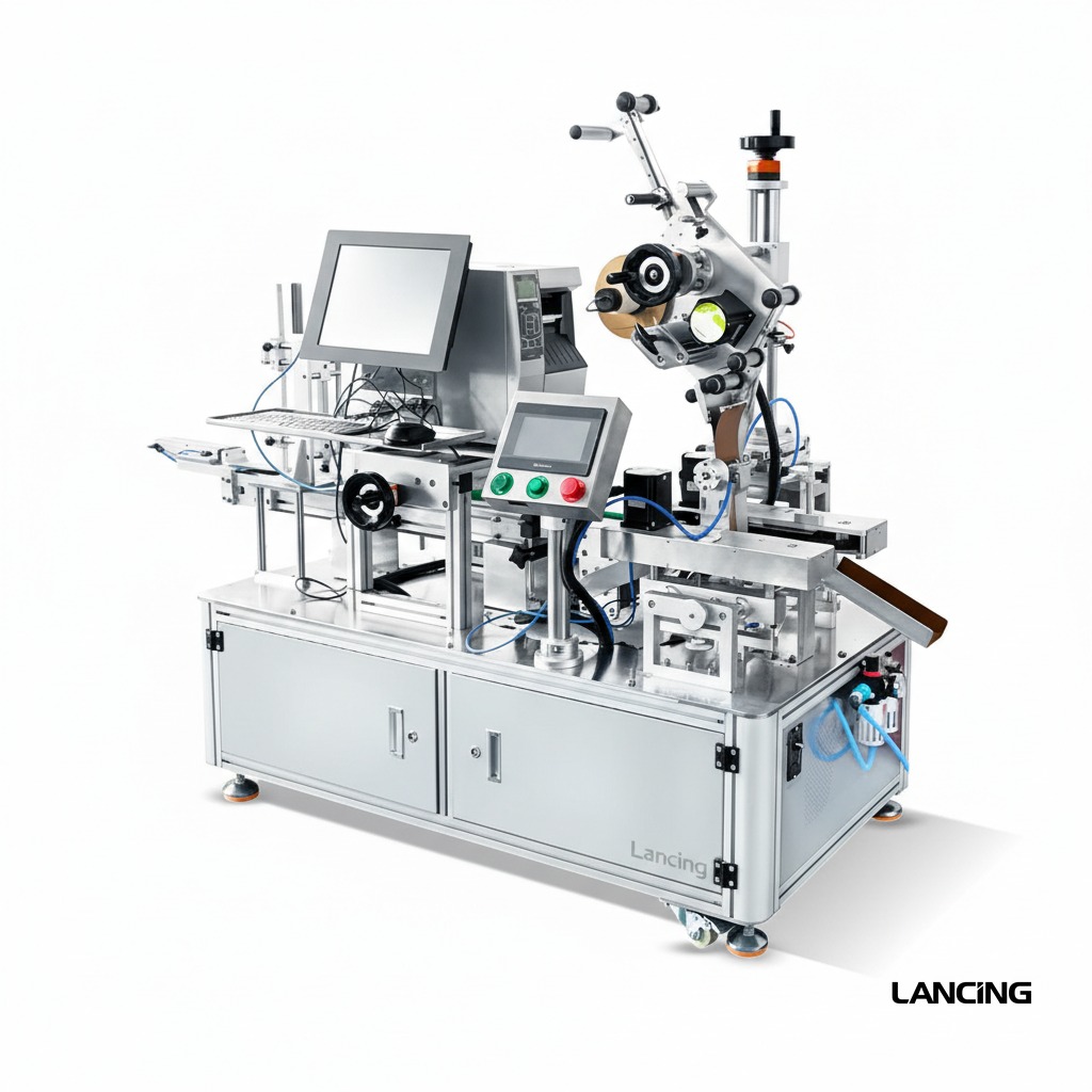 Three-Side Corner Labeling Machine