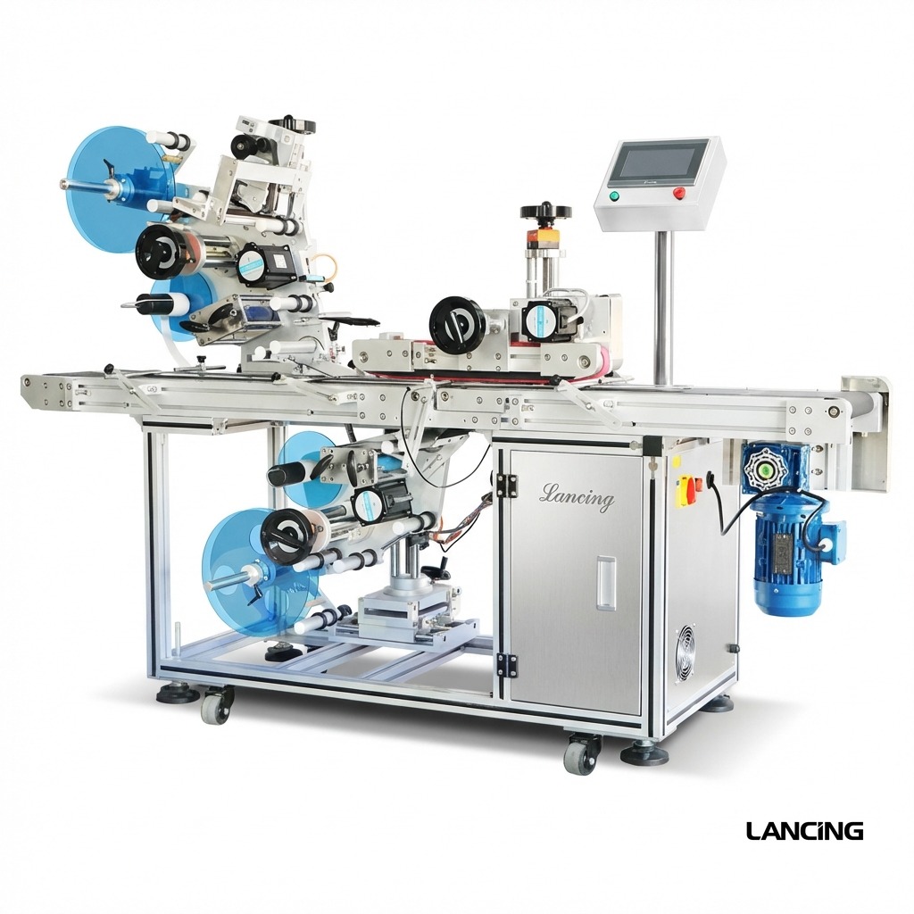 Automatic Top & Bottom Flat Surface Labeling Machine gallery 2