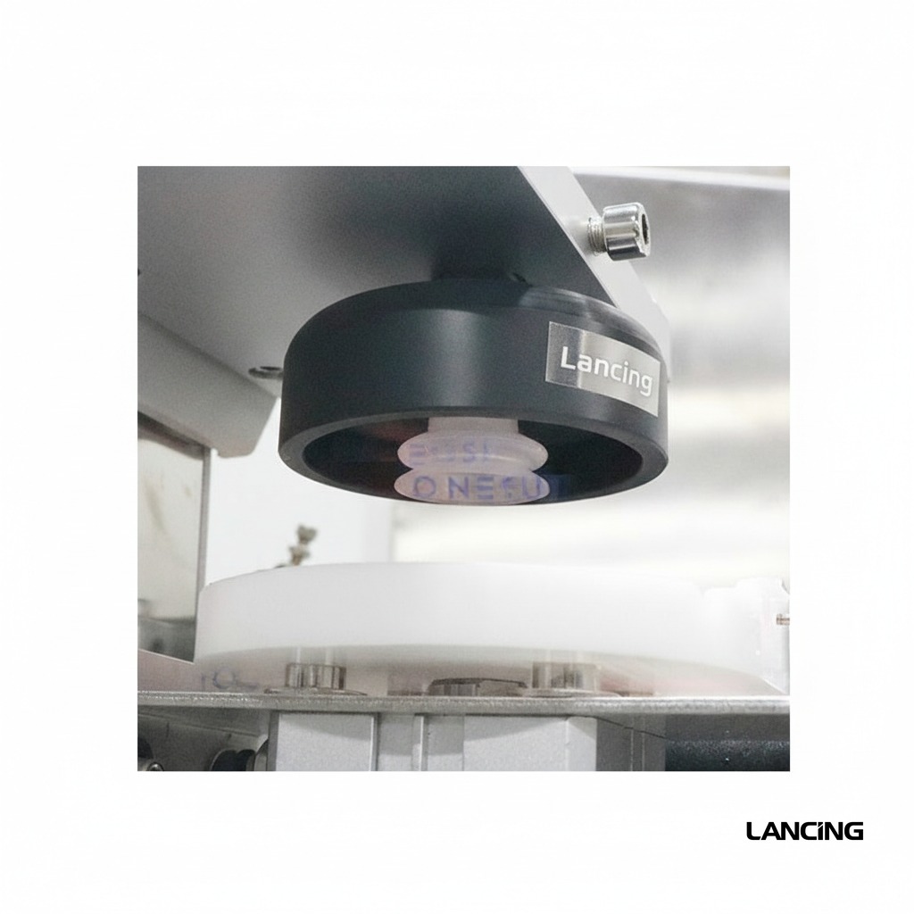 Automatic Cup Lid Pressing Machine with Cap Elevator Yogurt Cup Pressing Machine gallery 5