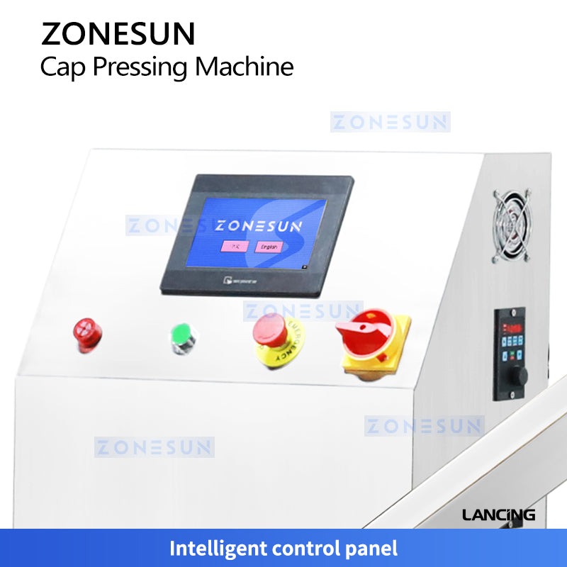 Automatic Cup Lid Pressing Machine with Cap Elevator Yogurt Cup Pressing Machine gallery 3