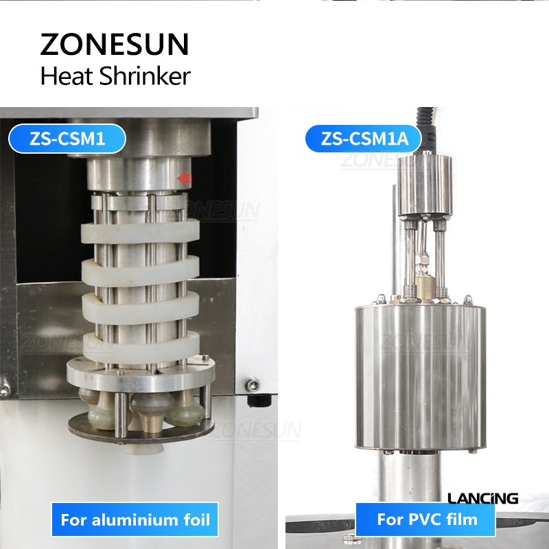 ZS-CSM1 Bottle Neck Capsule Shrinking Machine | PVC & Foil Sealing gallery 3