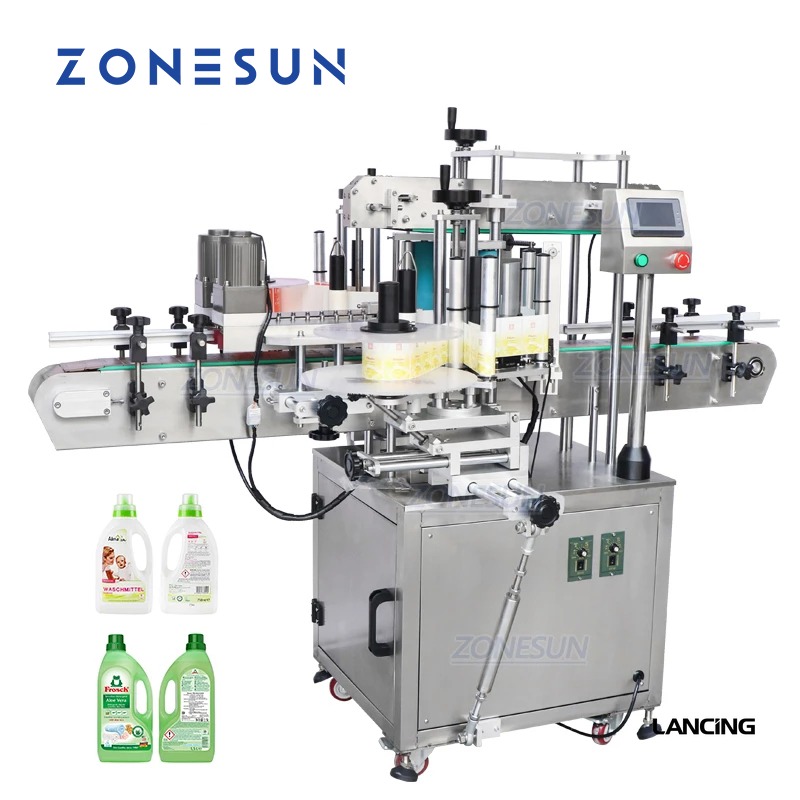 Double Side Square Bottle Labeling Machine