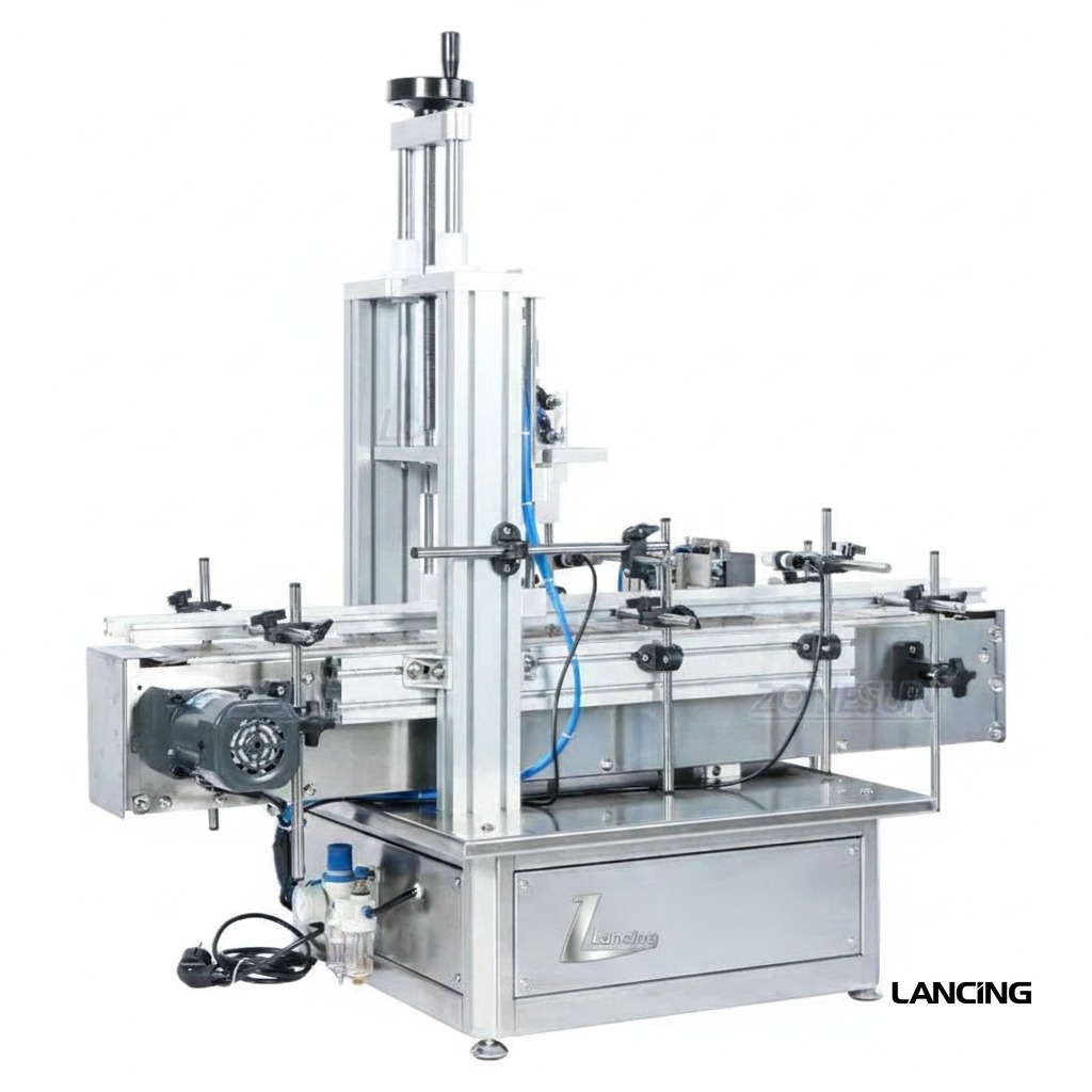 Pneumatic Automatic Bottle Cap Pressing Machine gallery 4