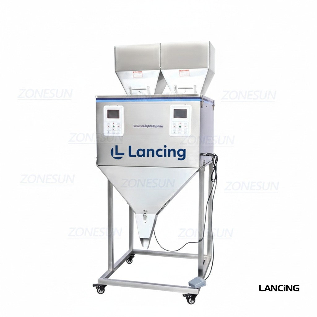 Semi Auto Dual-Head Powder Weighing Filling Machine