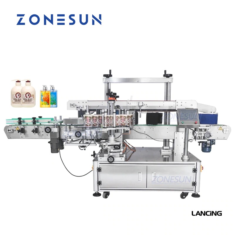 Round & Square Bottle Double Side Labeling Machine