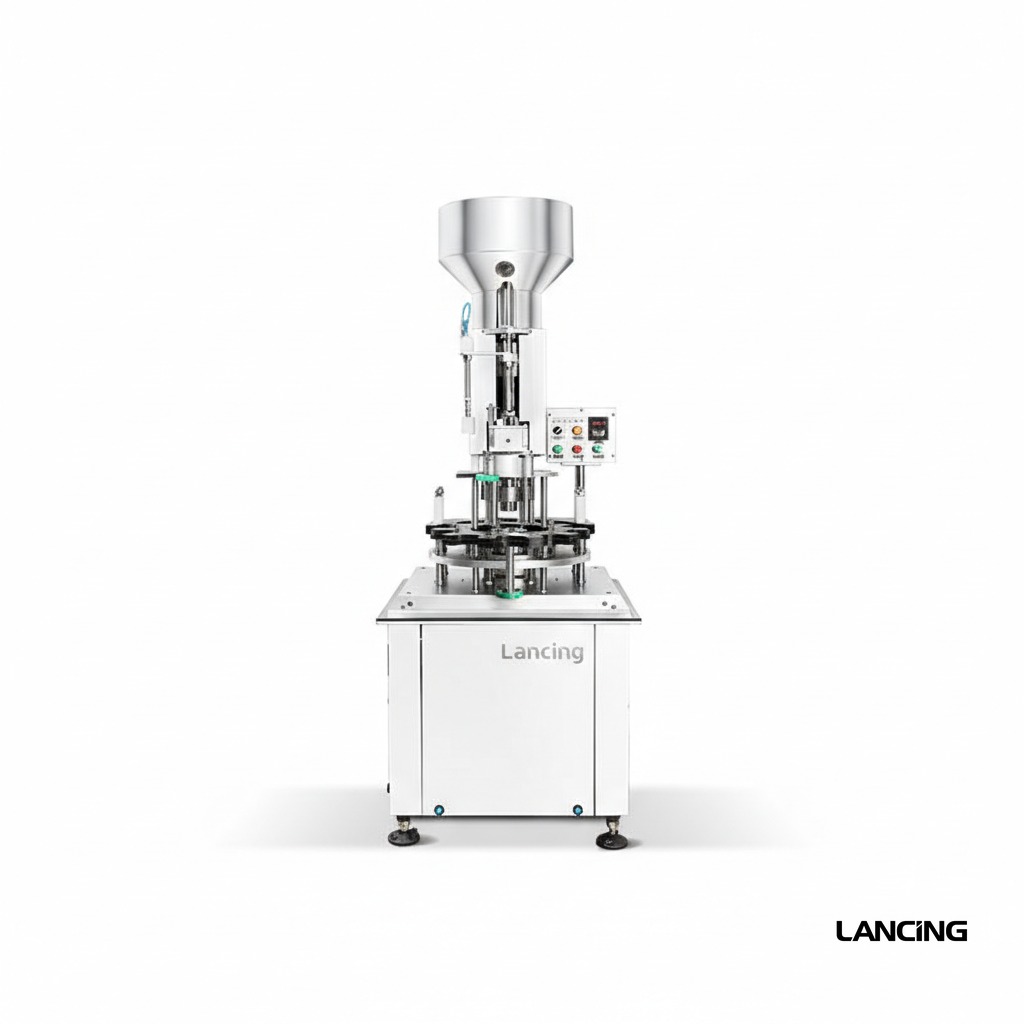 ZS‑DSJ2 Automatic Wine Bottle Cork Feeding Capping Machine