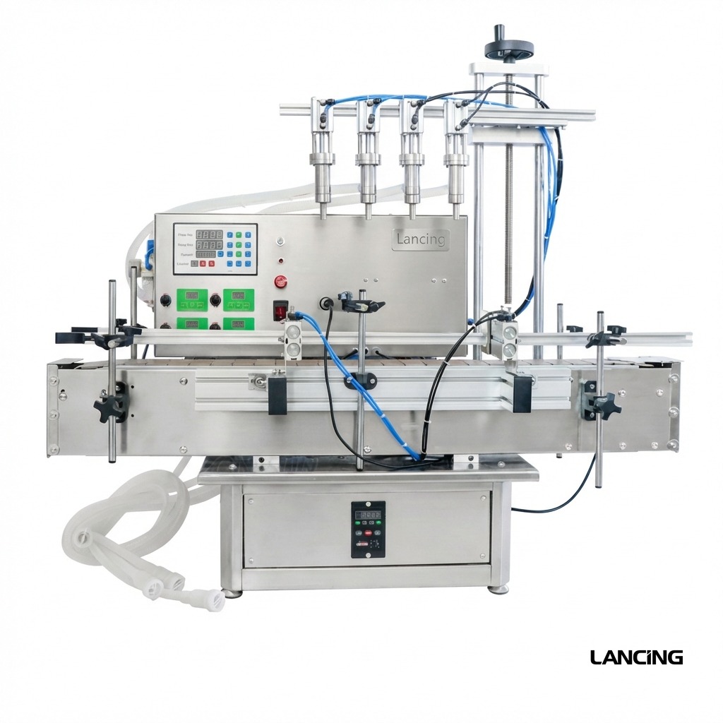 ZS-DTPP4E 4-Nozzle Pneumatic Peristaltic Liquid Filling Machine