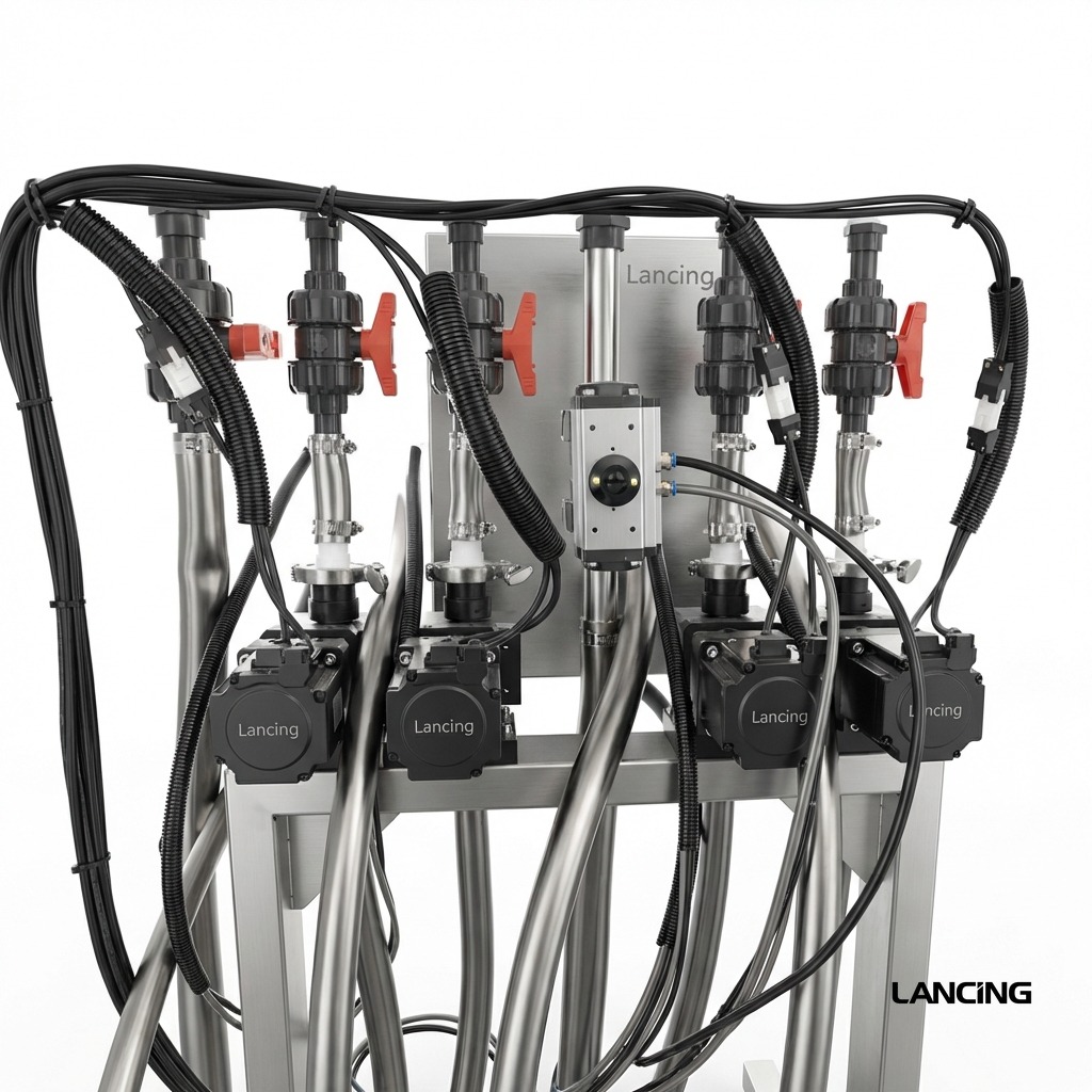 ZS-GYCR4A Automatic Corrosive Acids Disinfectants Liquid Filling Machine gallery 3