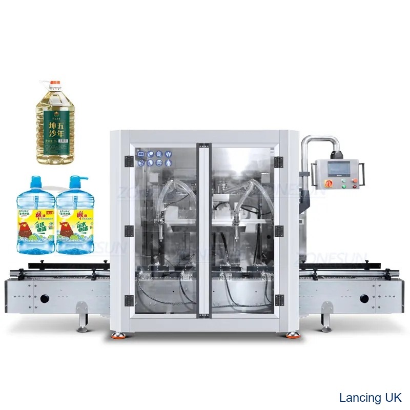 ZS-GYW4 Automatic 4 Nozzles Paste Weighing Gallon Filling Machine gallery 1