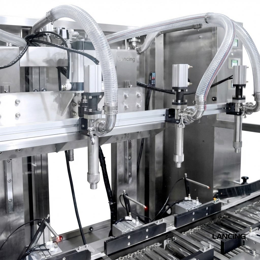 ZS-GYW4 Automatic 4 Nozzles Paste Weighing Gallon Filling Machine gallery 5