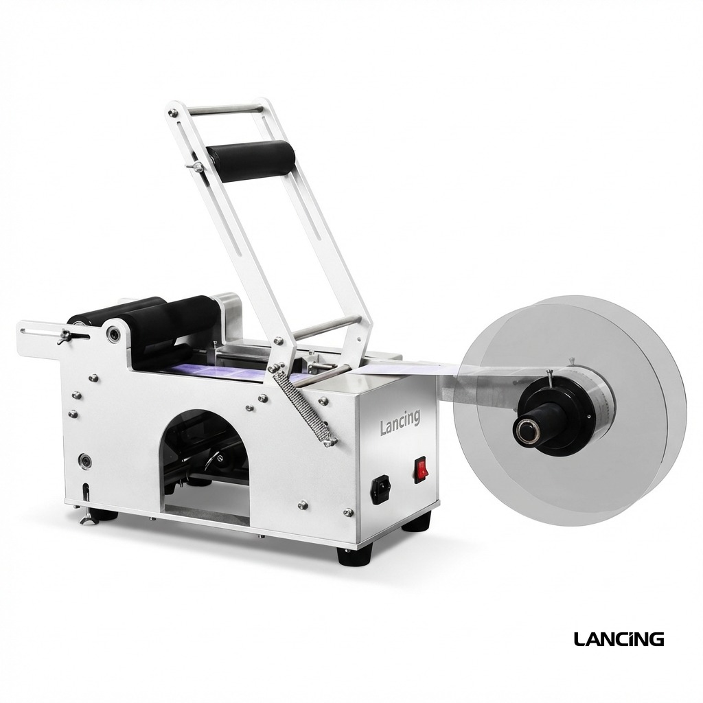 Semi-Auto Round Bottle Labeling Machine