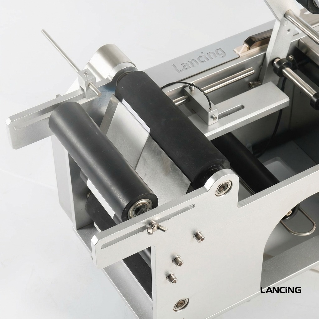 ZS‑TB50D/T Semi Automatic Round Bottle Labeling Machine gallery 3