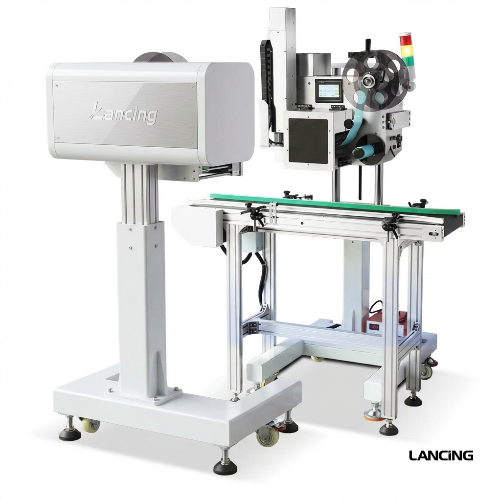 Real-time Print Thermal Flat Labeling Machine