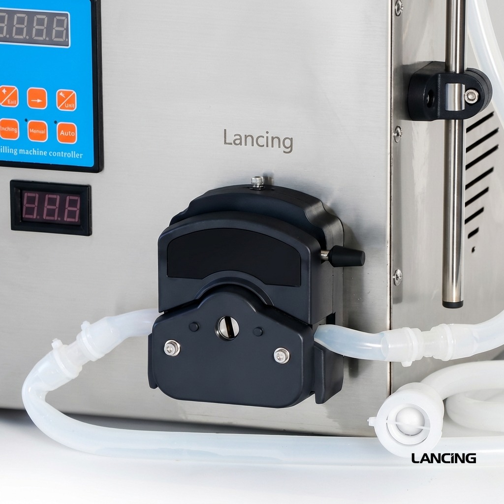 ZS-YTPP2W Semi-automatic 2 Nozzles Peristaltic Pump Liquid Filling Machine gallery 3