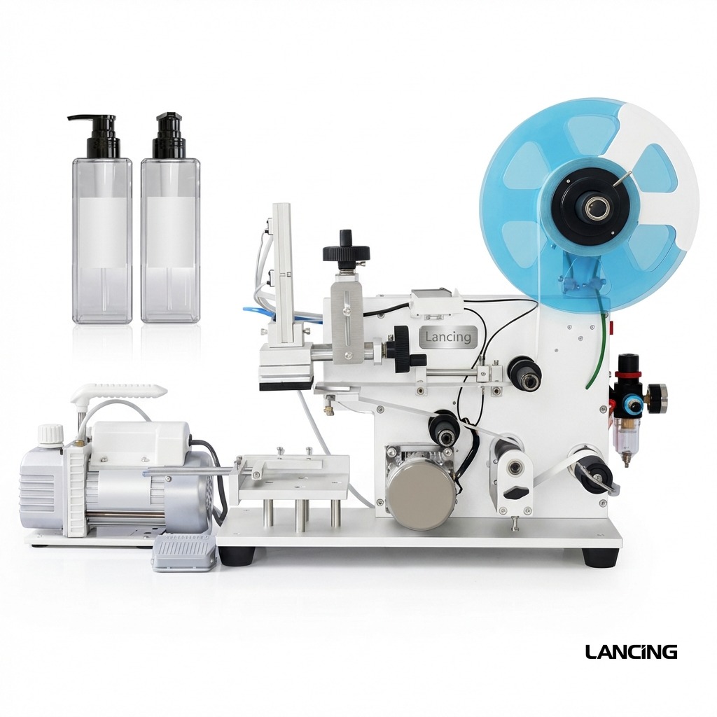 Semi-automatic Flat Surface Labeling Machine