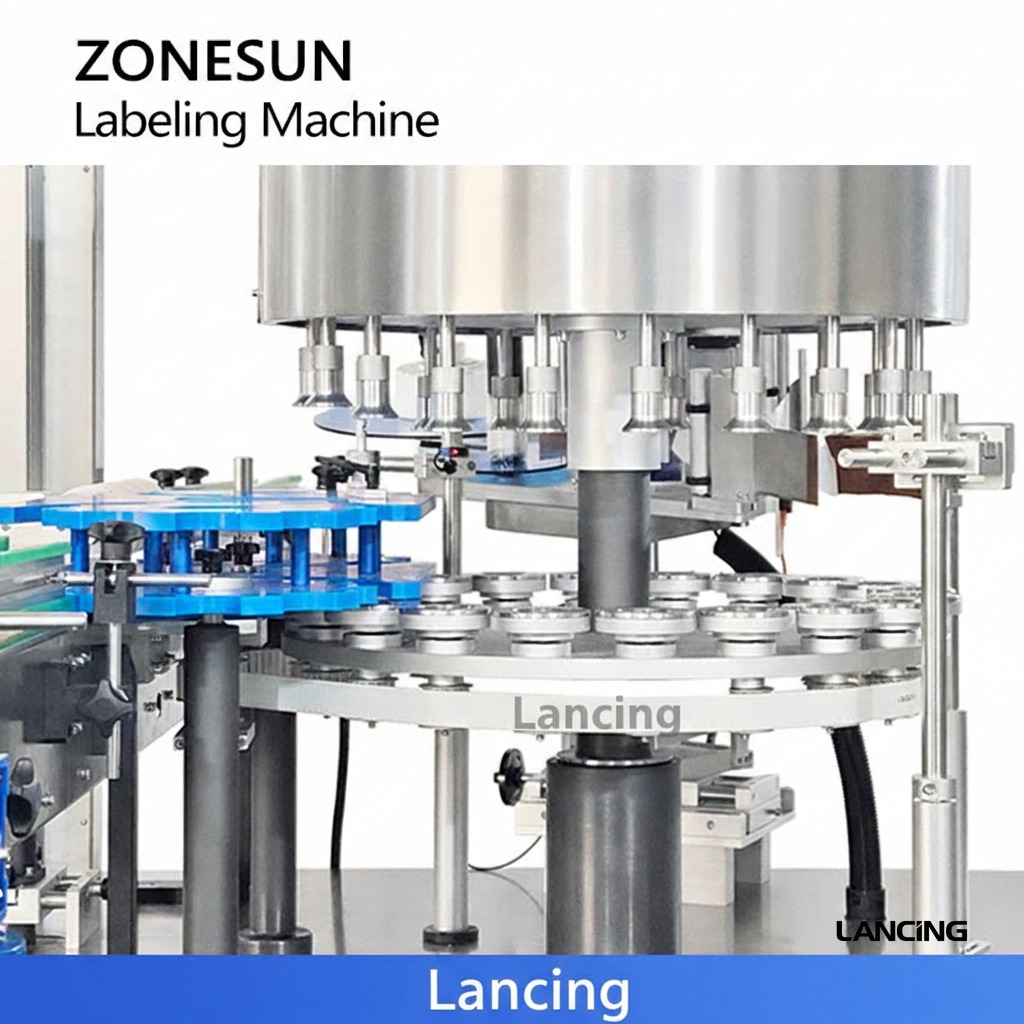 Servo Control High-Speed Round Bottle Labeling Machine gallery 4