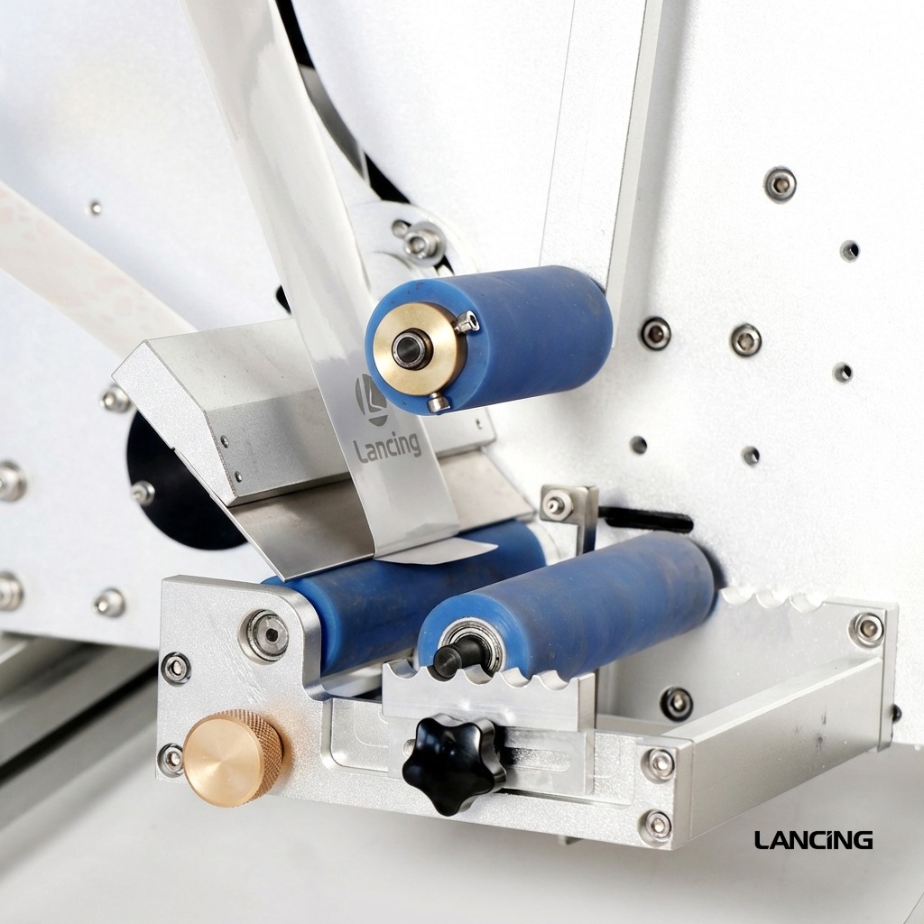 Double-Side Round Bottle Labeling Machine gallery 4