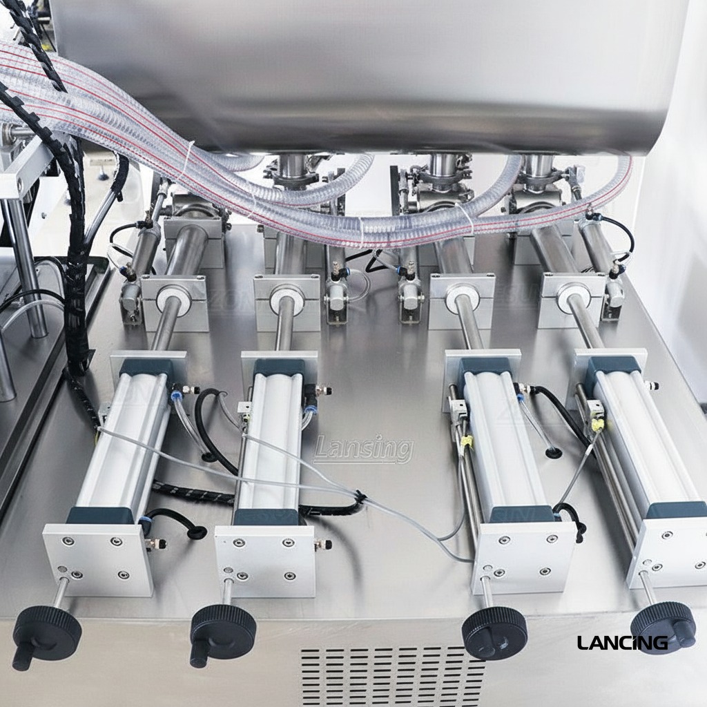 ZS-DTGT4T Pneumatic 4-Nozzle Semi-Auto Liquid & Paste Filling Machine gallery 4