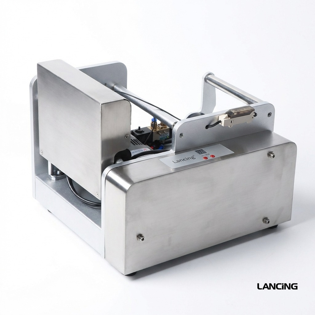 Semi-automatic Round Bottle Labeling Machine gallery 4