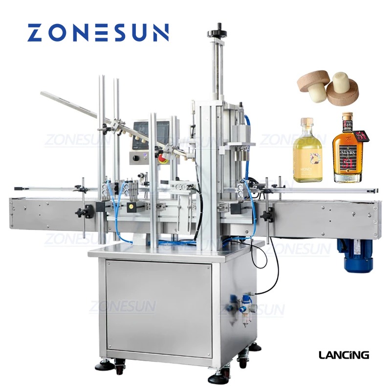 ZS-XG16D1 Automatic Cork Pressing Machine with Cap Feeder