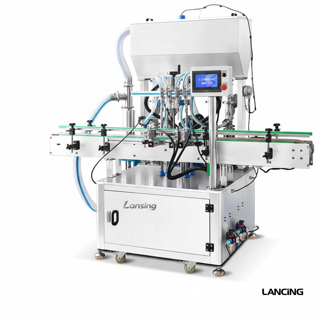 ZS-YT4T-4PX Automatic Paste Lotion Bottle Filling Machine